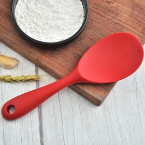 Rice Spoon Food Grade Silicone Heat Resistant Non-stick Cooking Rice k Q1X9 - Picture 1 of 8