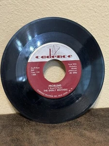 The Everly Brothers, "PROBLEMS" & "LOVE OF MY LIFE", 45 RPM, 1958 VG+ - Picture 1 of 2