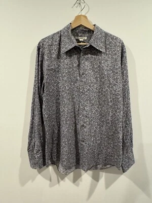 Camisa John Varvatos Floral Abotonada - Grande - Patrón Rosa Foto 1 de 4