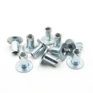 1/4" Stahl 4 Zinken Befestigung T-nuts für Holz Möbel 4 Pronged Nut Sound Box - Bild 1 von 10