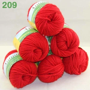 Venta AIP 6 bolas X50gr hágalo usted mismo hilo de tejer a mano mantas suaves lana terciopelo de seda 08 - Imagen 1 de 11