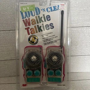 Walkie Talkies Translúcido Transparente Aqua Código Morse Clips de Cinturón 200 Juguete De Colección Nuevo - Imagen 1 de 7