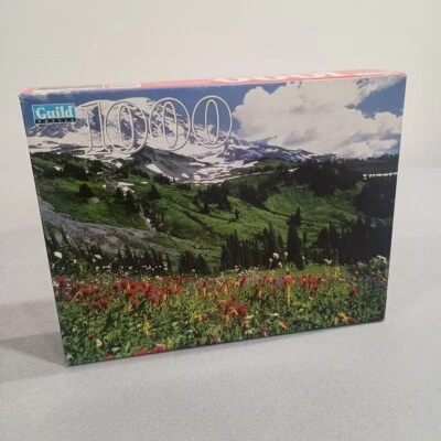 Guild Mt Ranier National Park Washington 1000 Piece Sealed Jigsaw Puzzle 20 x 27 - Image 1 of 4