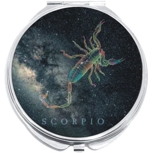 Scorpio Zodiac Stars Compact with Mirrors - Perfect for your Pocket or Purse - Picture 1 of 2