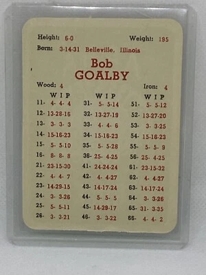 Juego de golf profesional APBA 1962 Bob Goalby Foto 1 de 2