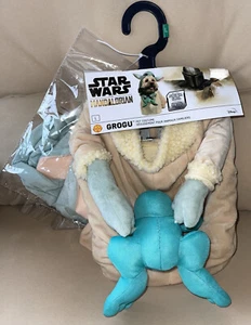 Star Wars The Mandalorian GROGU Dog Pet Costume 2pc Size Lrg NWT Hood Frog Child - Picture 1 of 5