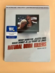 Natural Born Killers (4K Ultra HD + Blu-ray) (3-Disc, Best Buy Steelbook New!) - Picture 1 of 5