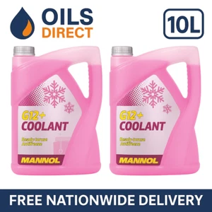 2x Mannol G12+ Red Antifreeze / Coolant Ready Mixed 4212 5L = 10L OAT tech - Picture 1 of 4