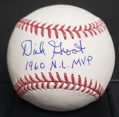 Бейсбольный мяч с автографом Дика Гроата 1960 NL MVP (Pittsburgh Pirates ROMLB) - Изображение 1 из 4