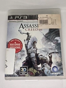Assassin's Creed III (PlayStation 3, PS3) Complete Fast S/H - Picture 1 of 4
