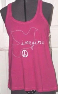 *TOP DE PUNTO SALVAJE Y LIBRE SIN MANGAS TALLA S FUCSIA BORDADO ELÁSTICO LIGERO NUEVO CON ETIQUETAS - Imagen 1 de 1