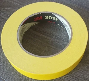 Genuine 3M 301+ Performance Yellow Masking Tape, 1" Width 60 Yards - Picture 1 of 2