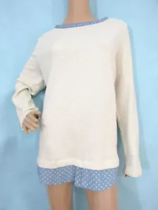 Neu mit Etikett Loft Größe XL beige, blau & weiß langärmeliger Pullover unverbindlicher Preisempfehlung des Herstellers 59,50 $ - Bild 1 von 4