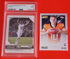 TARJETA DE NOVATO BO NIX #d1/2.226 PSA COMO NUEVA 9 + 2024 TARJETA RC ESTUDIO #d1/1672 BRONCOS - - Imagen 1 de 6