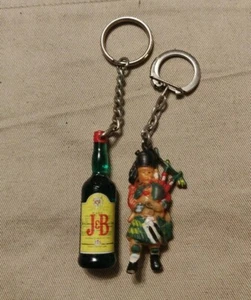 Key holder Gadget Portachiavi J&B Rare Blended Scotch Whisky + Irish bagpipe man - Picture 1 of 1
