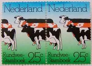 Ned. 1974 - NVPH 1052 Dubbele koe met plaatfout 1052 PM6 postfris - Bild 1 von 1