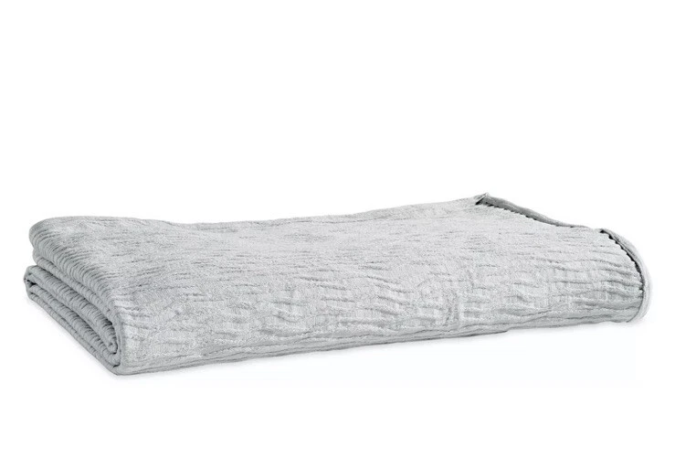 DKNY Stonewash Matelasse Doble Cobertor, Gris 👍 Foto 1 de 4