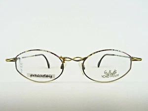 Yoko Wolff Mod. Feuer Damenbrille Fassung verziert außergewöhnliche Brille Gr. L - Bild 1 von 5