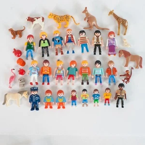 Playmobil Figuren Konvolut 36 Teile Menschen Tiere Bauernhof Zoo Strand Spielzeug - Bild 1 von 11