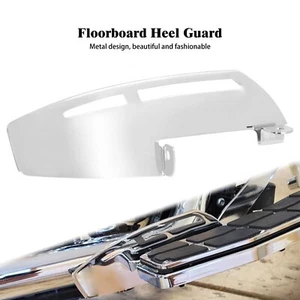 Chrome Front Floorboard Heel Guard For Harley Touring Road King Street Glide 86+ - Picture 1 of 15