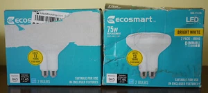 Ecosmart Dimmable BR40 75W Light Bulbs (4 Bulbs) - Picture 1 of 6