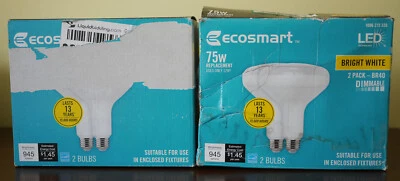 Ecosmart Dimmable BR40 75W Light Bulbs (4 Bulbs) - Image 1 of 4