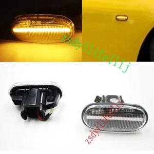 2x For Honda S2000 2000-2009 Front Fender Marker Signal Light Led White Cover - Bild 1 von 1