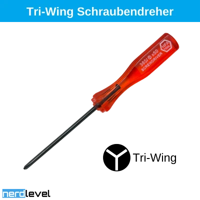 NERDLEVEL Schraubenzieher Schraubendreher für GameBoy Game Boy Advance SP Micro GBA GBM