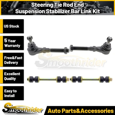 Kit de ligação de barra estabilizadora de extremidade de haste de amarração 4 peças para Ford Expedition 1997-2000 2001 2002 - Imagem 1 de 4