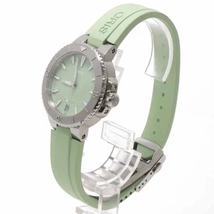 ORIS AQUIS Date 7770 Ladies Date SS Rubber Green Dial 43mm Automatic Wristwatch - Picture 1 of 6