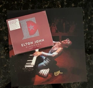 Elton John HAND SIGNED Diamonds Triple CD Album + 12 x 12” Art Card Sold Out - Picture 1 of 4