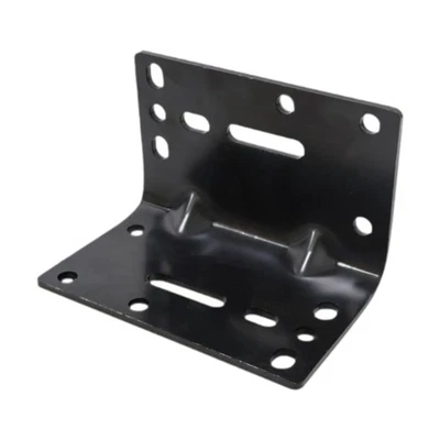 Generic Winch Mount Bracket Right Angle 6mm Thick Sturdy Professional Black - Image 1 of 4