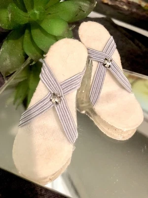 A Vtg Fashion Doll Cissy Revlon High Heel Shoes With Clear Rhinestone Glittery - Image 1 of 4