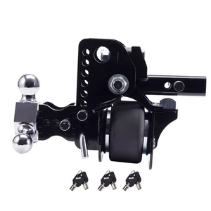 2'' Receiver Adjustable Tow Hitch w/ Air Suspension Bag & Three Ball Kit 12000lb - Picture 1 of 15