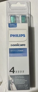 Confezione 4 testine di ricambio Philips Sonicare C1 SIMPLY CLEAN HX6014/65 MEDIUM - Foto 1 di 1