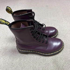 Botas Dr. Martens ciruela para mujer talla 6 con cordones - Imagen 1 de 11