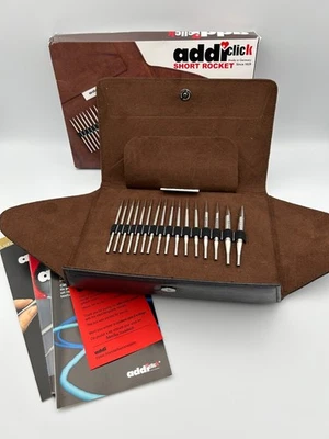 Juego de agujas de tejer intercambiables Addi Click Short Rocket - Hecho en Alemania Foto 1 de 3
