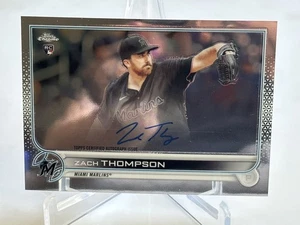 2022 Topps Chrome Baseball Zach Thompson RC Auto #RA-ZT Rookie - Picture 1 of 2