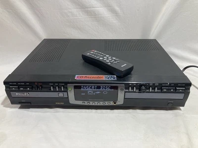 Philips CDR775/17 Grabadora de CD de doble disco Duplicador Reproductor de CD-R con control remoto OEM Foto 1 de 4