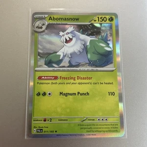 Abomasnow Holo 011/193 Scarlet & Violet - Paldea Evolved Pokemon Card - Picture 1 of 2