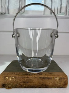 Vintage Baccarat Livourne Kristallglas Silbergriff Eiskübel signiert geätzt - Bild 1 von 10