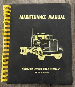 Kenworth 1962-1969 W-923 Traktor LKW Service Werkstatt Reparatur Wartung Handbuch - Bild 1 von 9