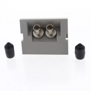 Leviton 41294-ZTG Gris MOS Dúplex ST Fibra Óptica 45° Acoplamiento Jack Zirconia - Imagen 1 de 4