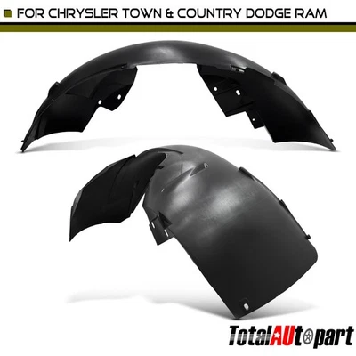 2x Forro de guardabarros interior para Chrysler Town & Country Dodge Grand Caravan Ram delantero Foto 1 de 4