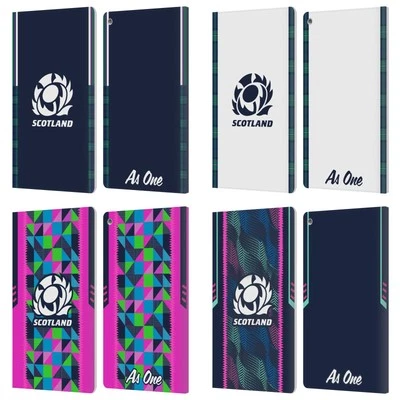 OFFICIAL SCOTLAND RUGBY 2023/24 CREST KIT LEATHER BOOK CASE FOR AMAZON FIRE - Image 1 of 4
