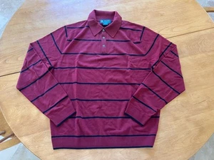 NWOT BROOKS BROTHERS Mens St Andrews Links Gold Sweater Large  100% Saxxon Large - Picture 1 of 4