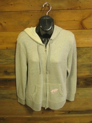 NEW PSE ARCHERY LADIES FRENCH TERRY FULL-ZIP HOODIE #PSE41800 GREY/PINK  XL - Image 1 of 4