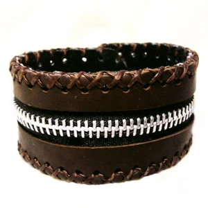Echt Lederarmband Längenverstellbar Braun Leder Armband B097 - Bild 1 von 1