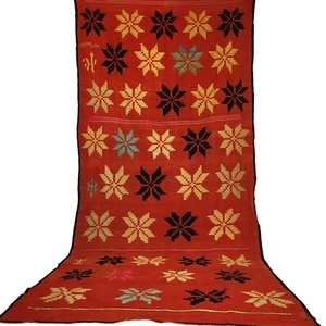 Museum-Worthy Vintage Moroccan Masterpiece Old Berber Rug Star Motif Carpet - Picture 1 of 23