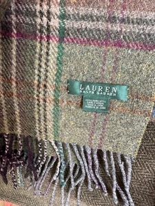 100% Wool Scarf By Ralph Lauren - Picture 1 of 6